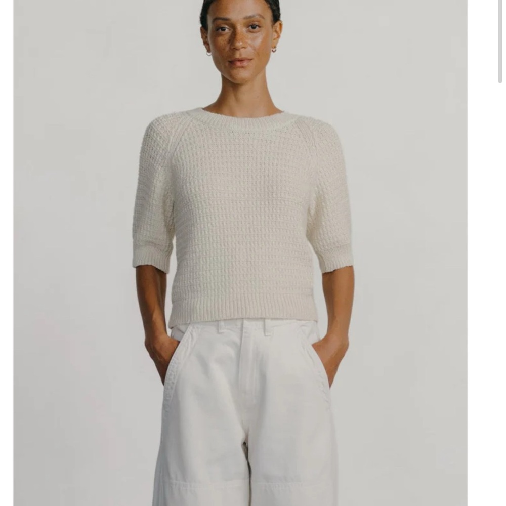 NWOT OZMA California Elegant Cream Knit Sweater small